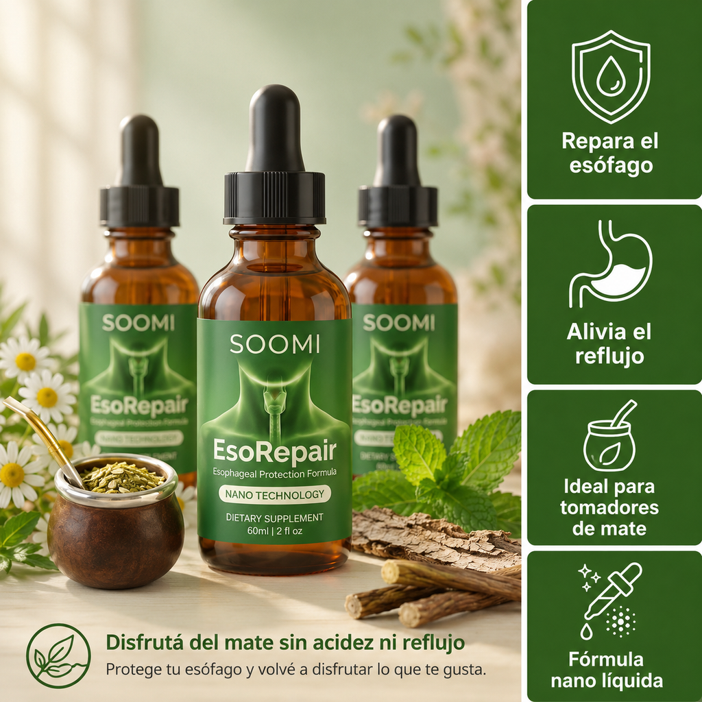 Soomi EsoRepair™: La solución para los amantes del Mate - Reparador Esofágico