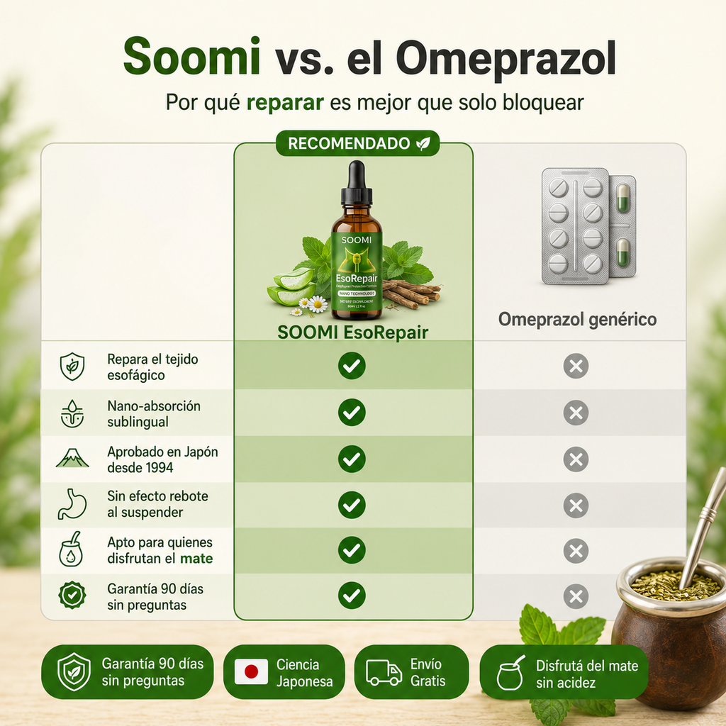 Soomi EsoRepair™: La solución para los amantes del Mate - Reparador Esofágico
