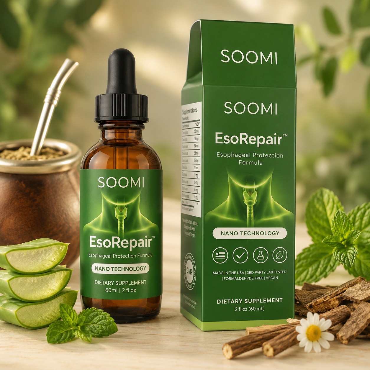 Soomi EsoRepair™: La solución para los amantes del Mate - Reparador Esofágico